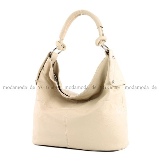 modamoda de - DS26 - ital Damenhandtasche aus Nappaleder