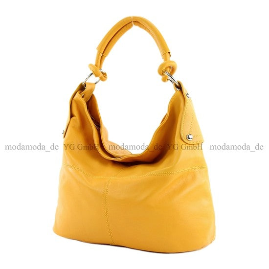 modamoda de - DS26 - ital Damenhandtasche aus Nappaleder
