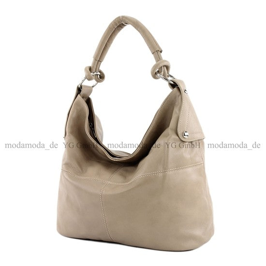 modamoda de - DS26 - ital Damenhandtasche aus Nappaleder