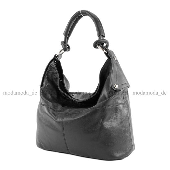 modamoda de - DS26 - ital Damenhandtasche aus Nappaleder