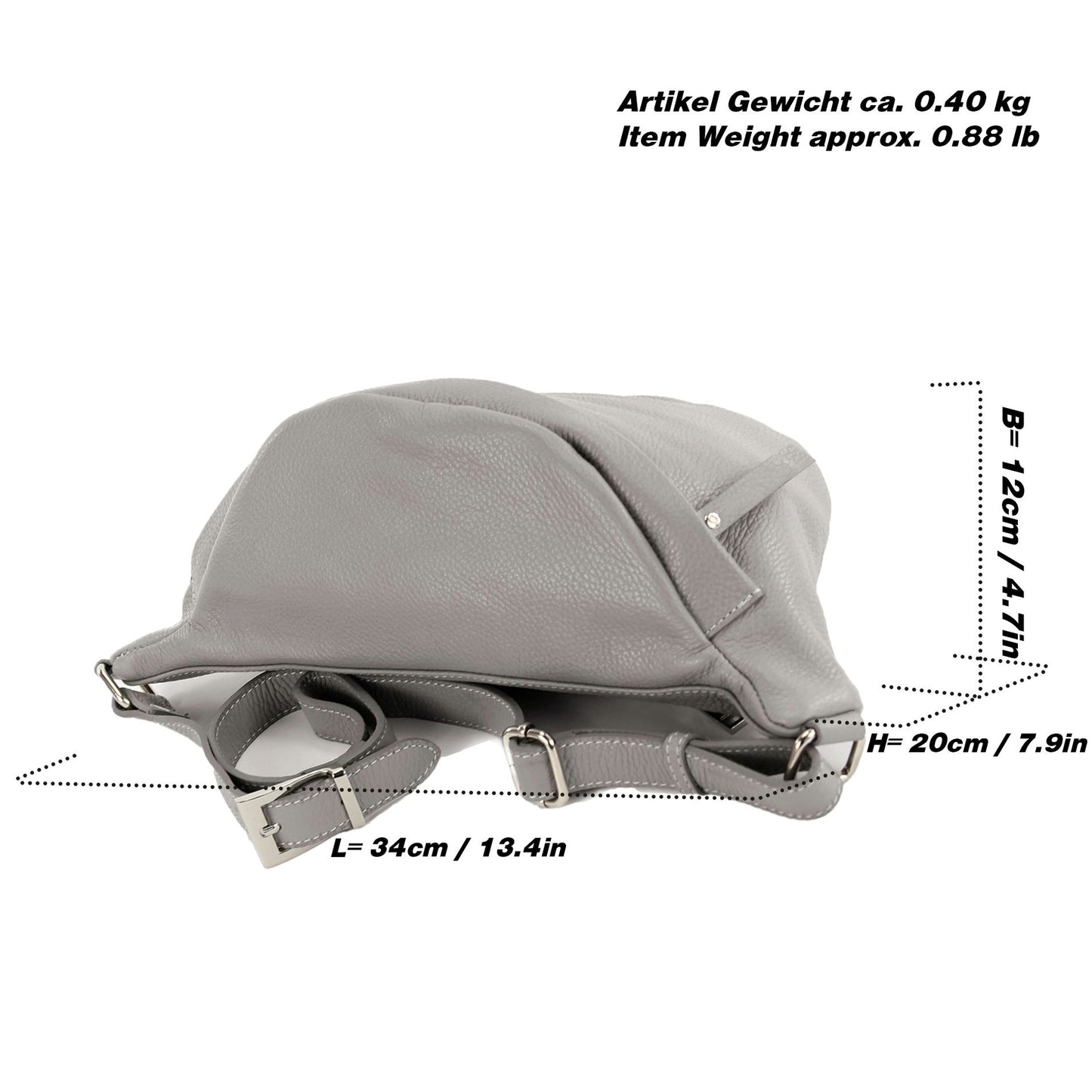 modamoda de - T77 -  ital. Hüfttasche Bauchtasche Brusttasche Large aus weichem Leder