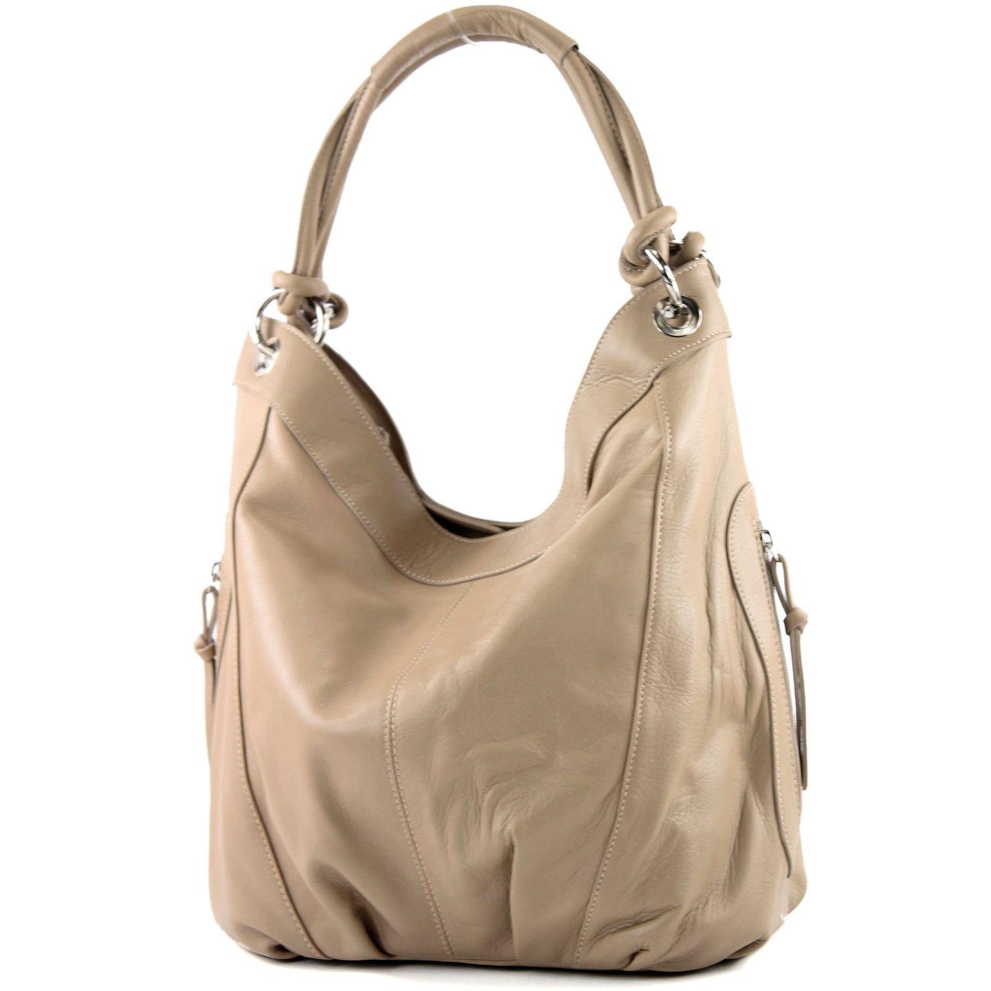 modamoda de - Z18 - ital Damenhandtasche aus Leder/Nappaleder