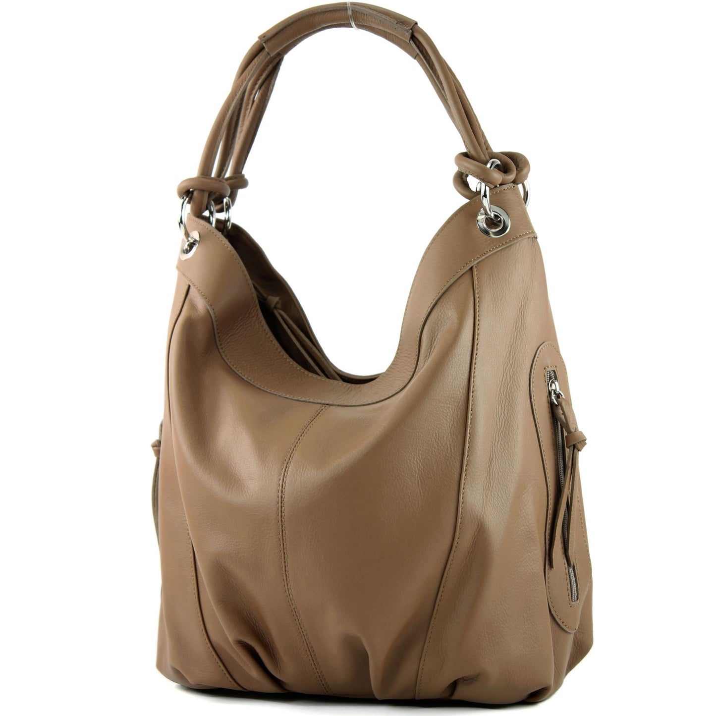 modamoda de - Z18 - ital Damenhandtasche aus Leder/Nappaleder