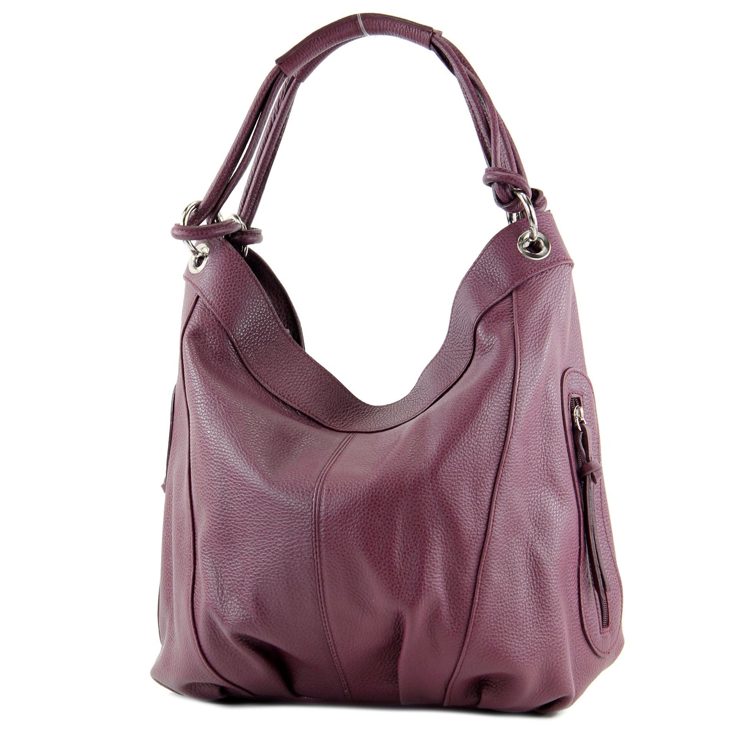 modamoda de - Z18 - ital Damenhandtasche aus Leder/Nappaleder