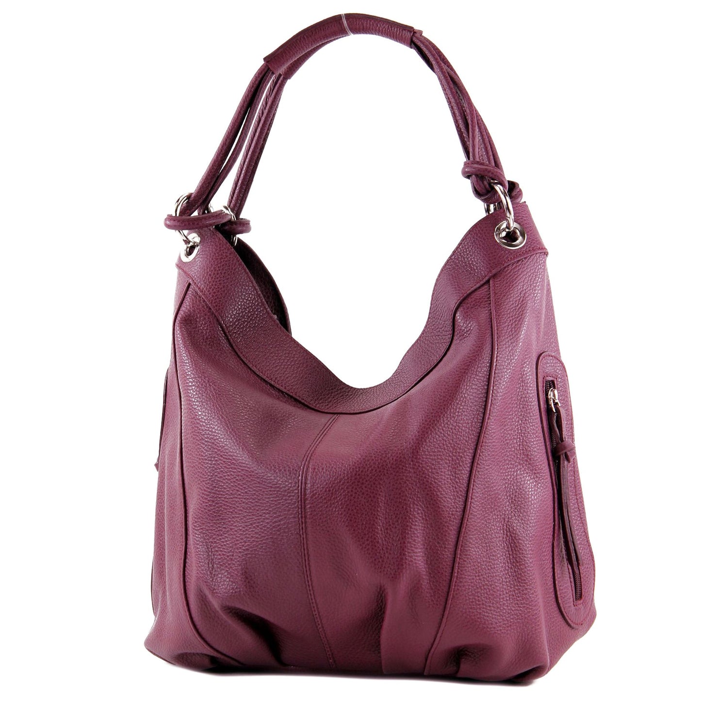 modamoda de - Z18 - ital Damenhandtasche aus Leder/Nappaleder