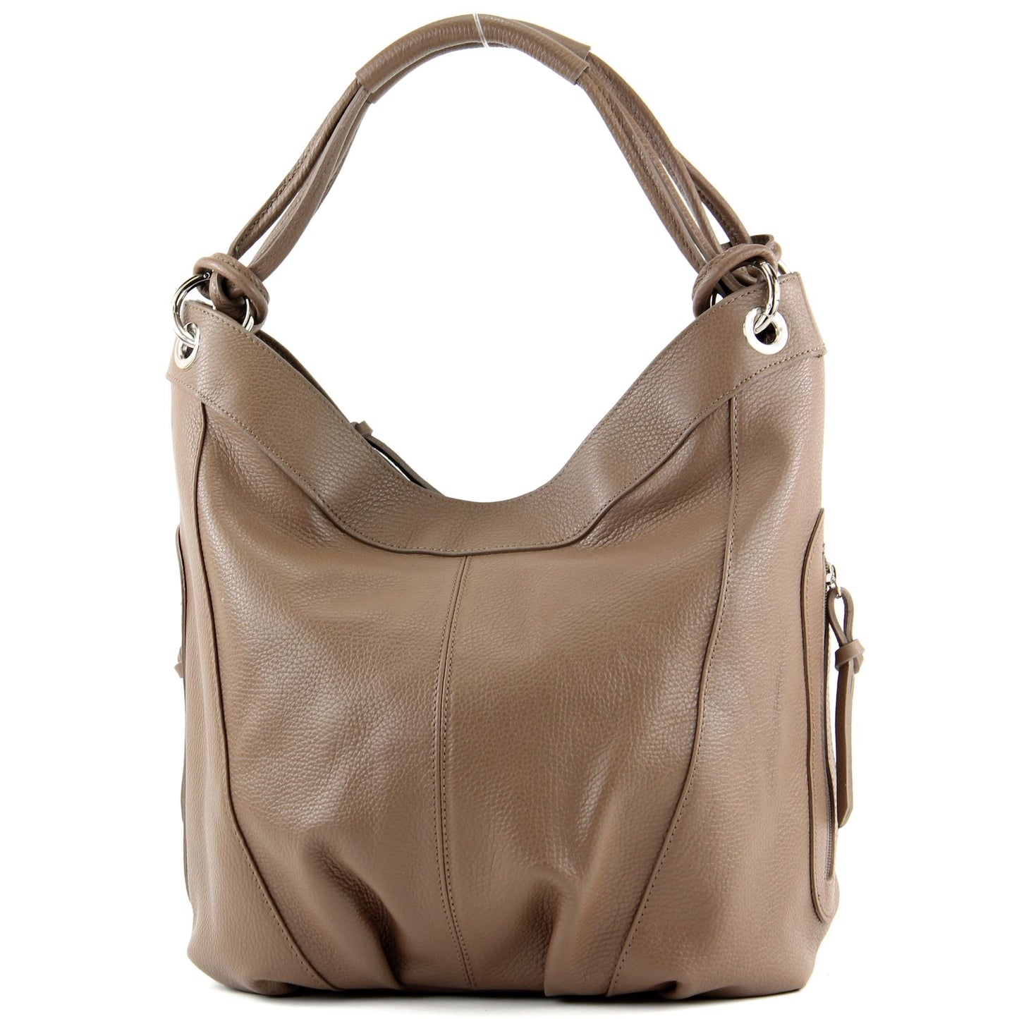 modamoda de - Z18 - ital Damenhandtasche aus Leder/Nappaleder