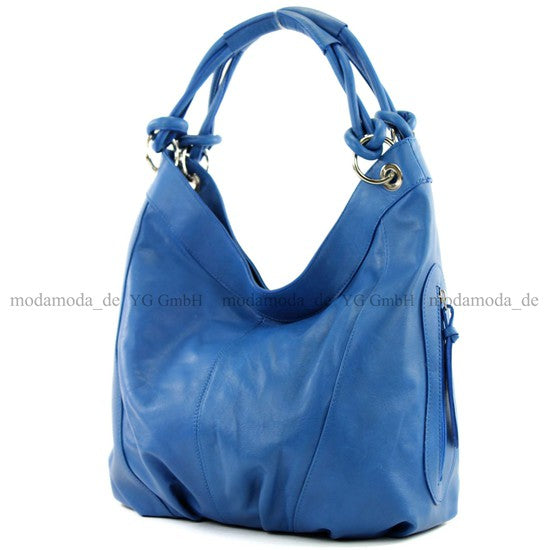 modamoda de - Z18 - ital Damenhandtasche aus Leder/Nappaleder