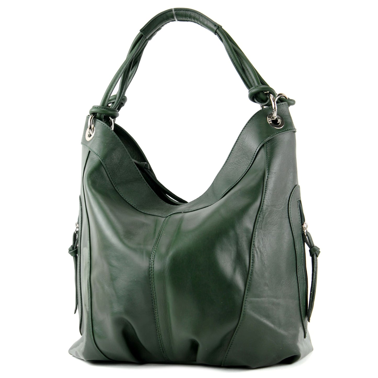 modamoda de - Z18 - ital Damenhandtasche aus Leder/Nappaleder