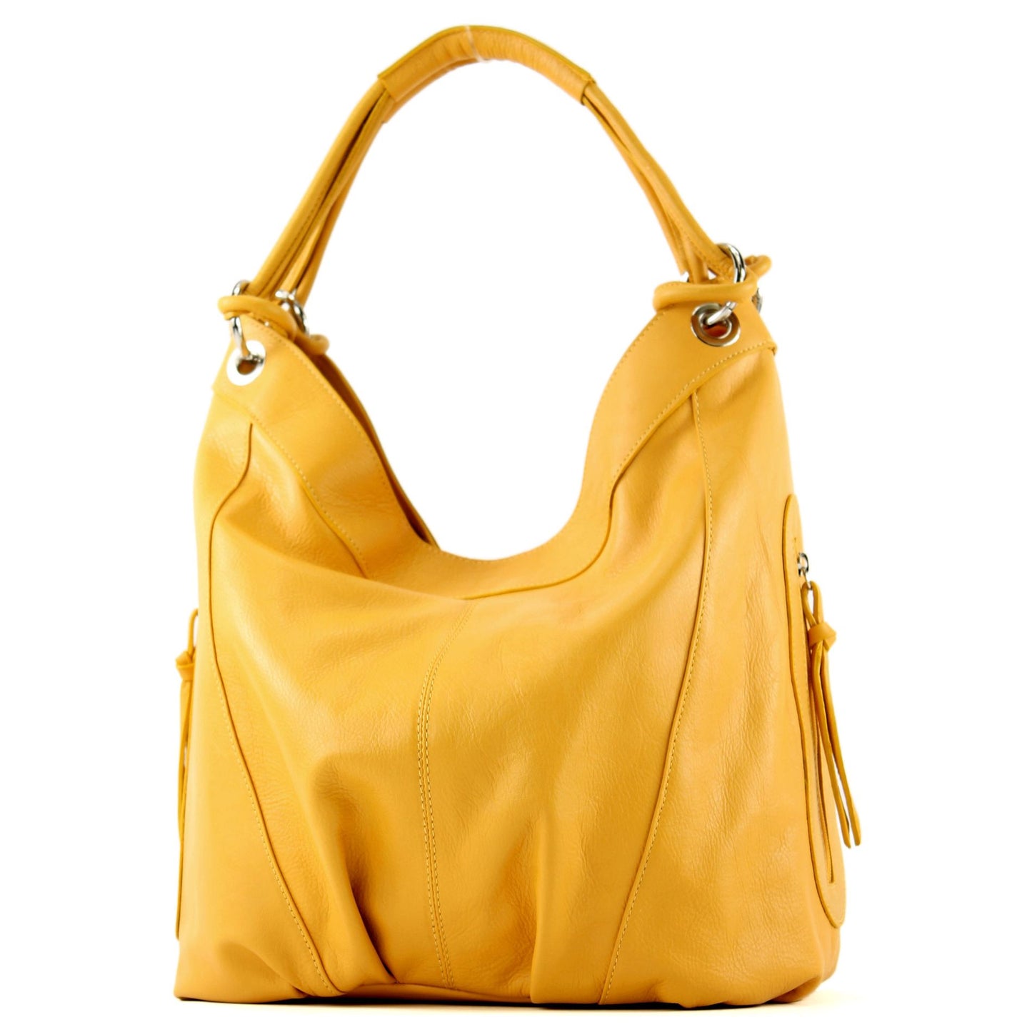 modamoda de - Z18 - ital Damenhandtasche aus Leder/Nappaleder