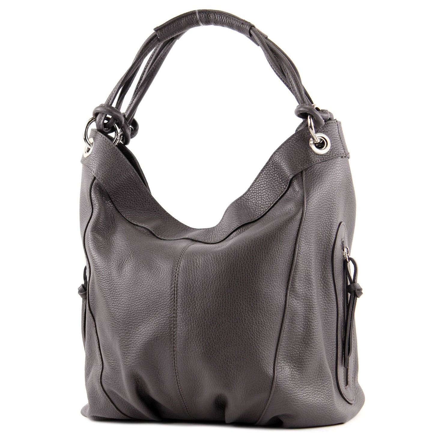 modamoda de - Z18 - ital Damenhandtasche aus Leder/Nappaleder