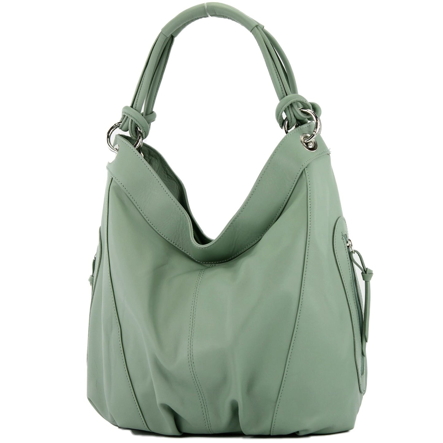 modamoda de - Z18 - ital Damenhandtasche aus Leder/Nappaleder