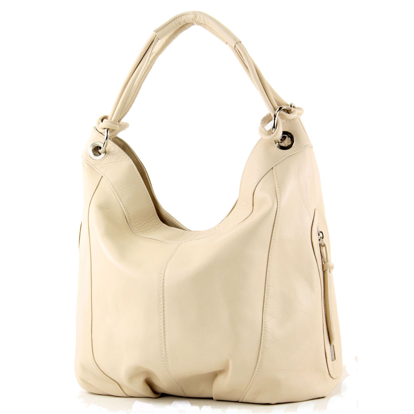 modamoda de - Z18 - ital Damenhandtasche aus Leder/Nappaleder