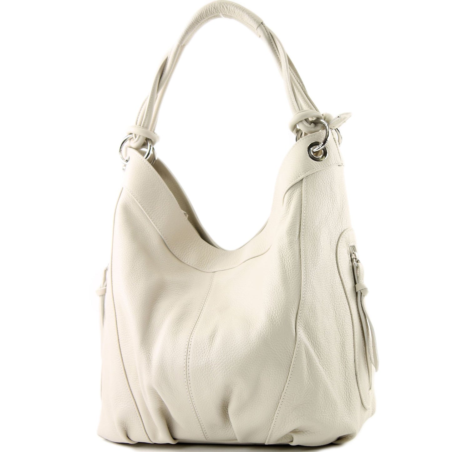 modamoda de - Z18 - ital Damenhandtasche aus Leder/Nappaleder