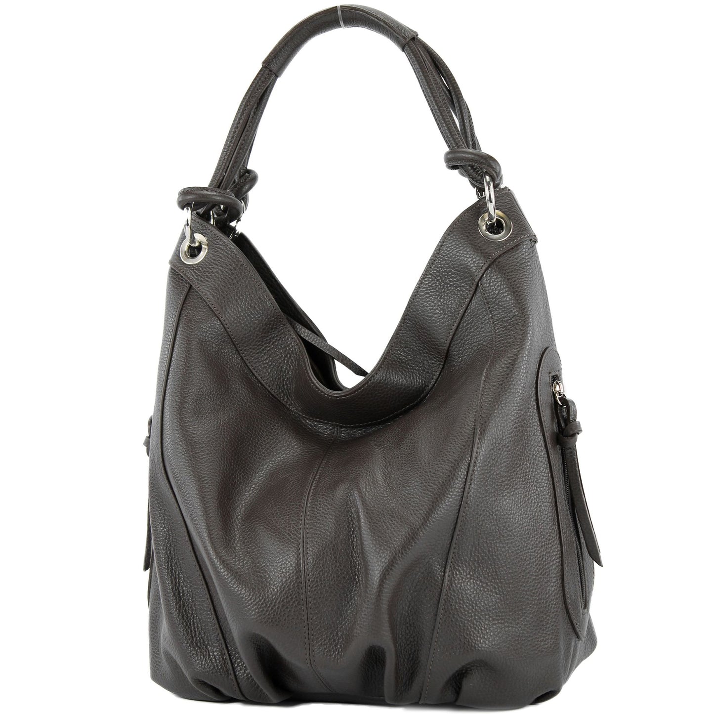 modamoda de - Z18 - ital Damenhandtasche aus Leder/Nappaleder