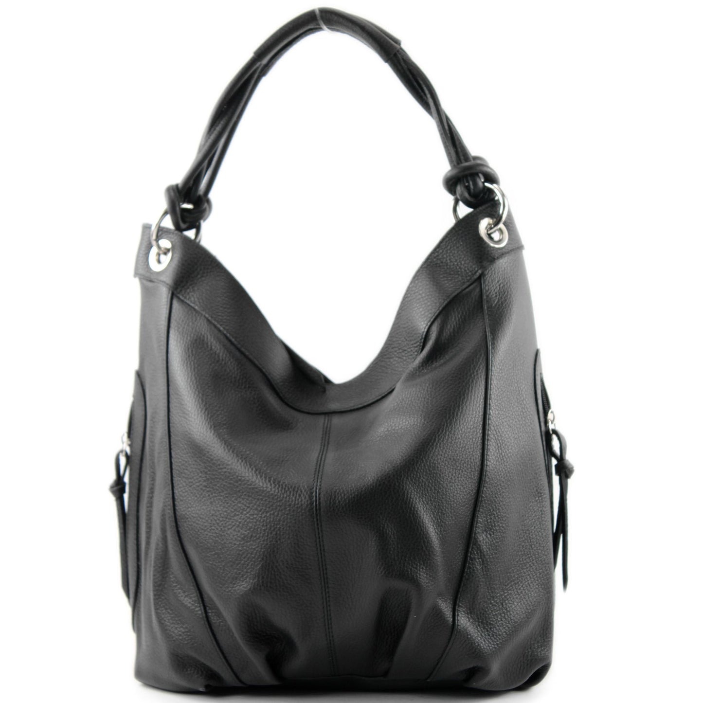 modamoda de - Z18 - ital Damenhandtasche aus Leder/Nappaleder
