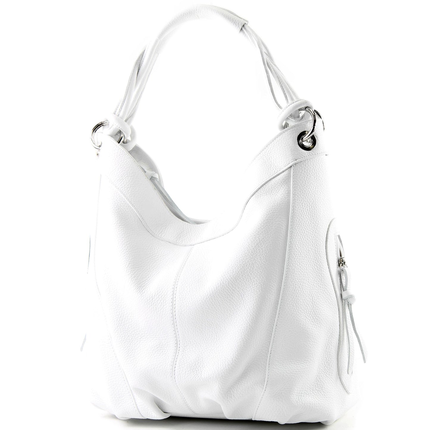 modamoda de - Z18 - ital Damenhandtasche aus Leder/Nappaleder