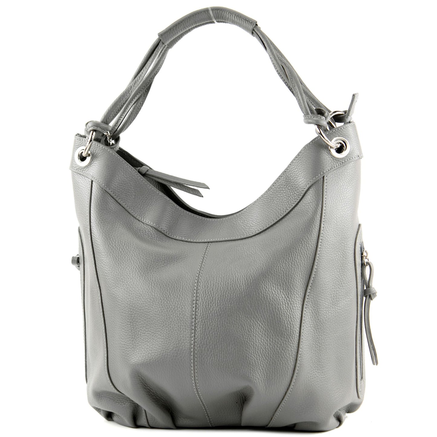 modamoda de - Z18 - ital Damenhandtasche aus Leder/Nappaleder