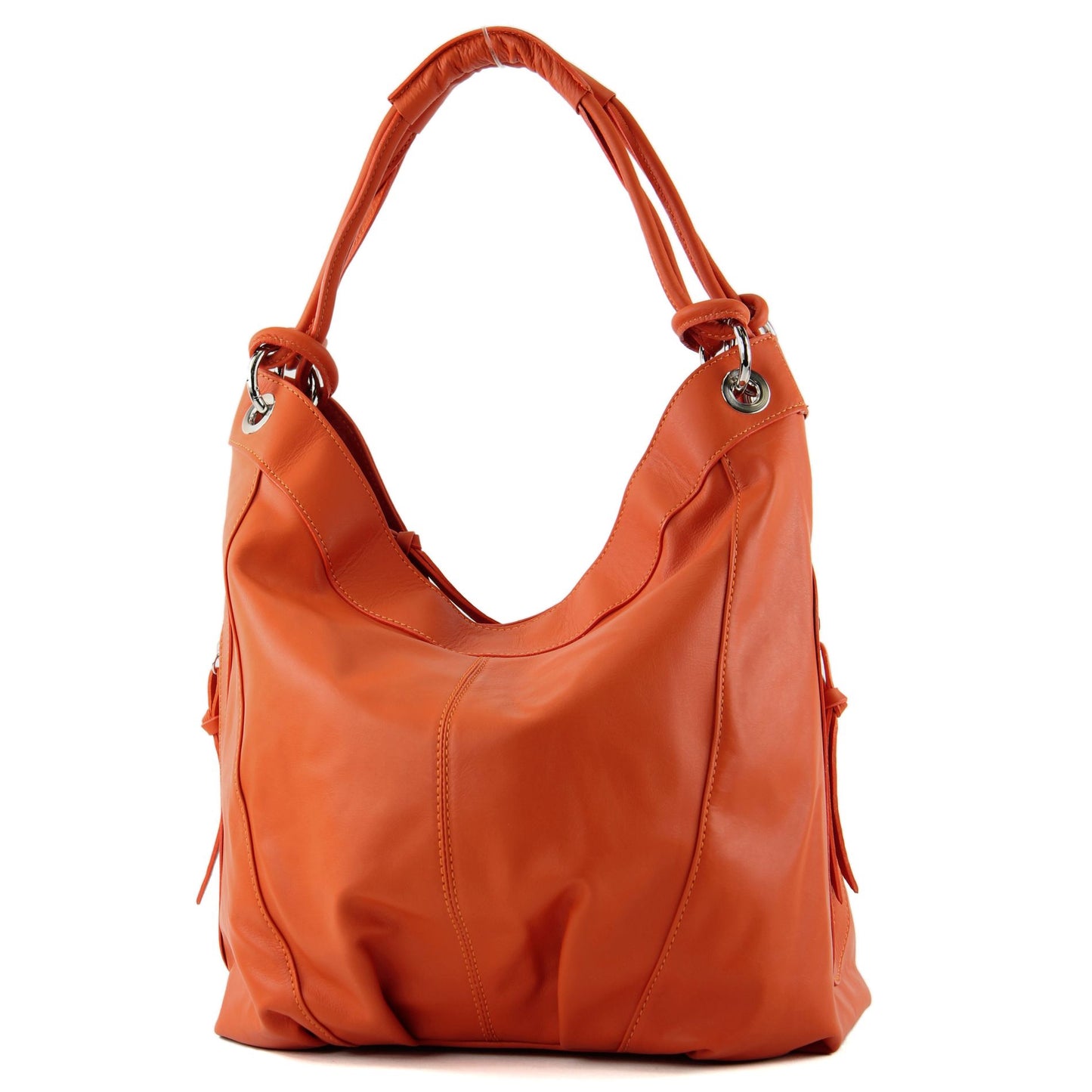modamoda de - Z18 - ital Damenhandtasche aus Leder/Nappaleder