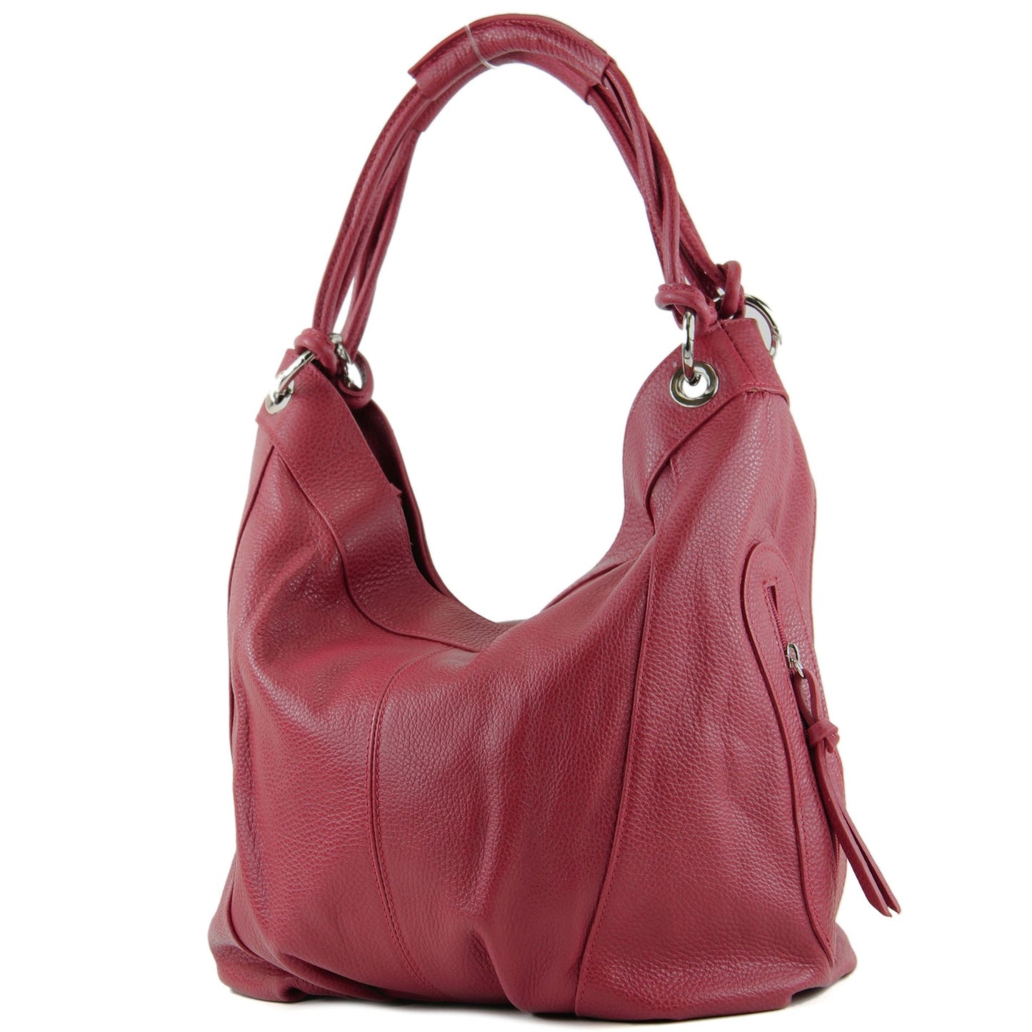 modamoda de - Z18 - ital Damenhandtasche aus Leder/Nappaleder