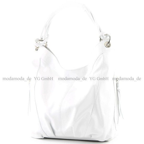 modamoda de - Z18 - ital Damenhandtasche aus Leder/Nappaleder