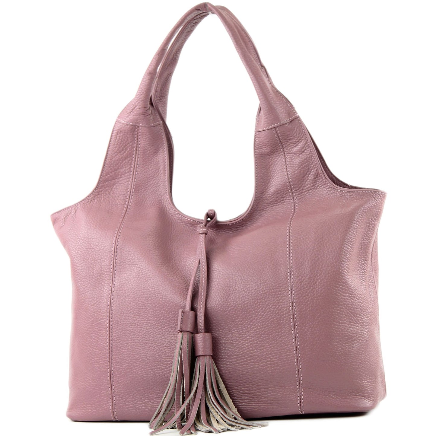 modamoda de - T105 - ital. Schultertasche Groß aus Leder