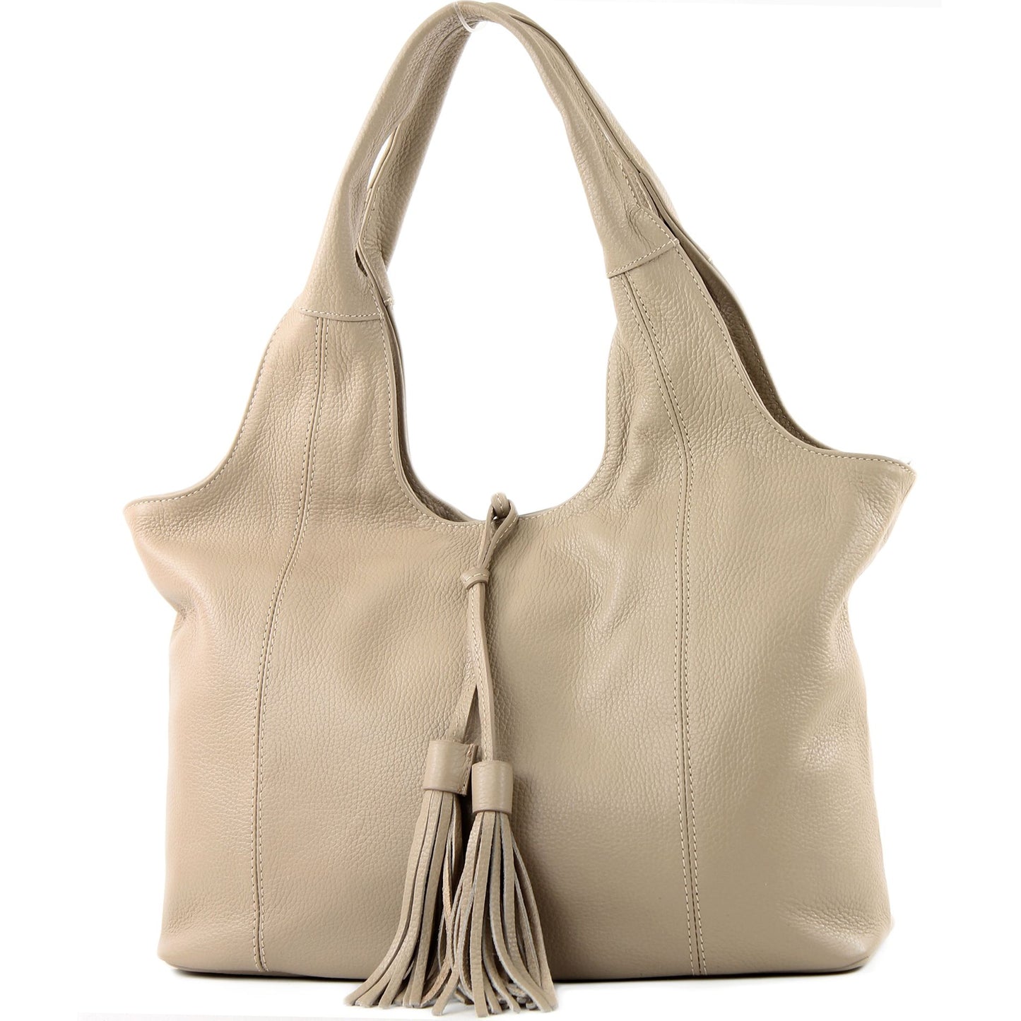 modamoda de - T105 - ital. Schultertasche Groß aus Leder