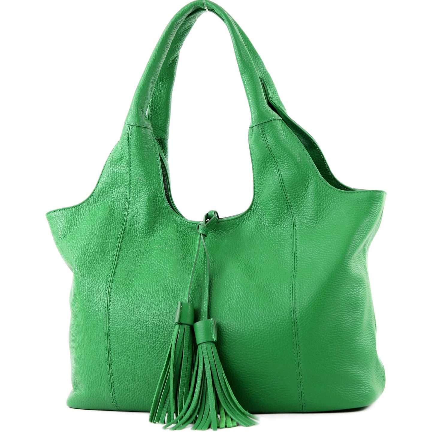 modamoda de - T105 - ital. Schultertasche Groß aus Leder