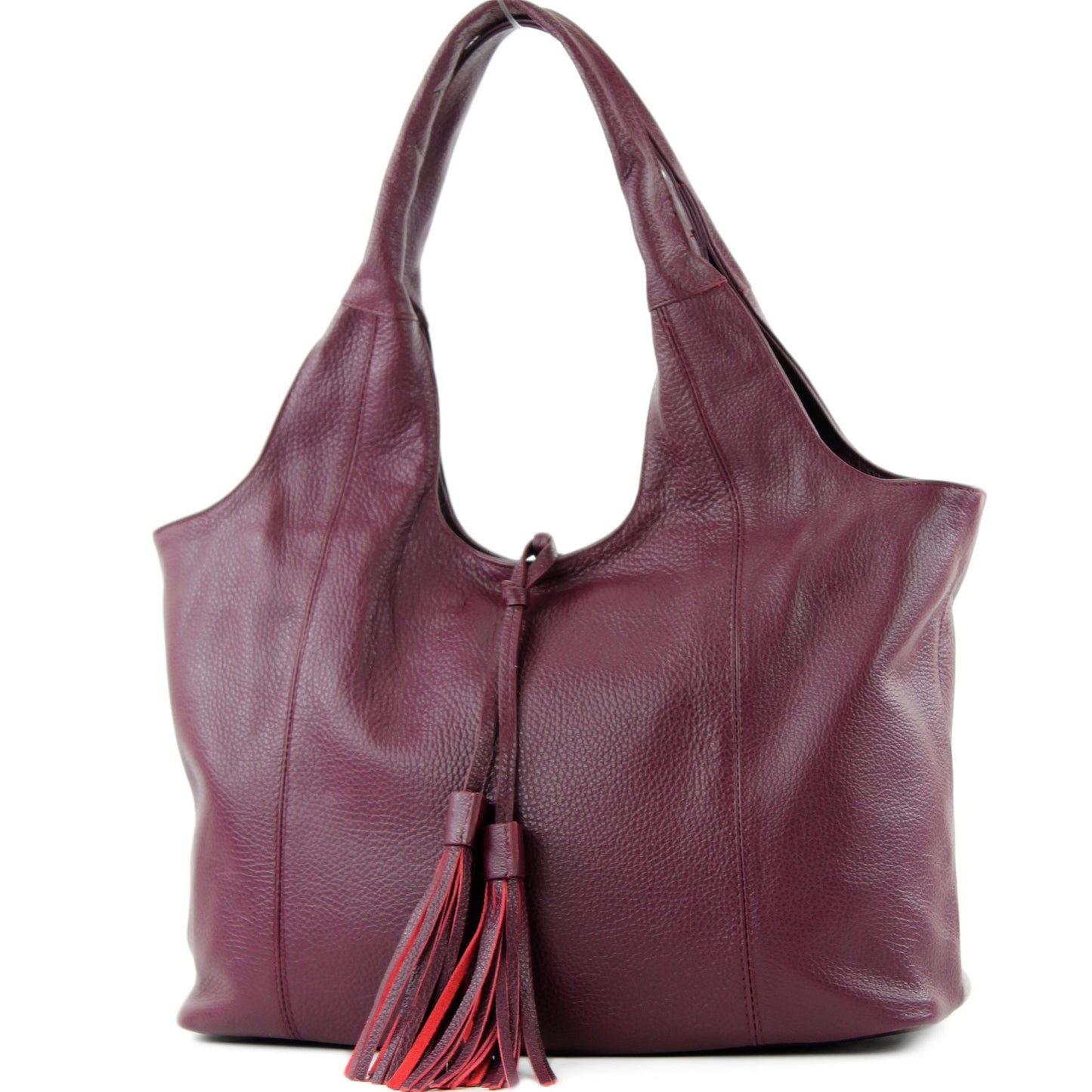 modamoda de - T105 - ital. Schultertasche Groß aus Leder