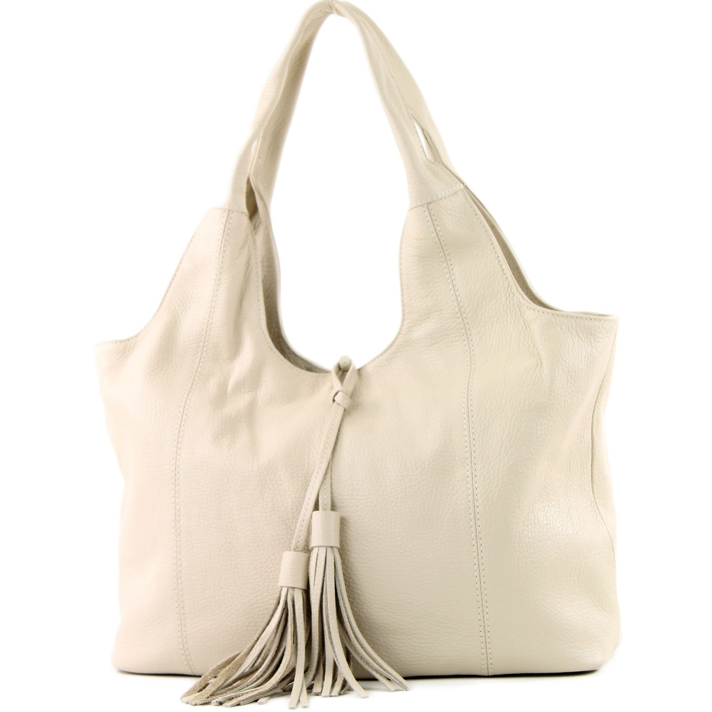 modamoda de - T105 - ital. Schultertasche Groß aus Leder