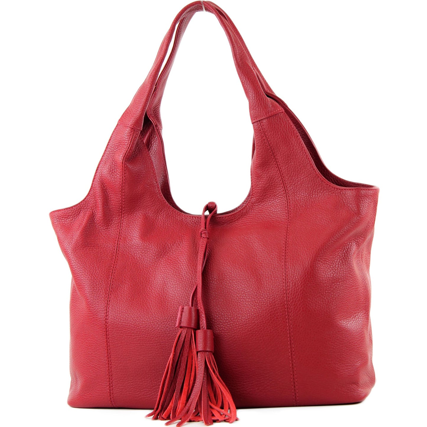 modamoda de - T105 - ital. Schultertasche Groß aus Leder