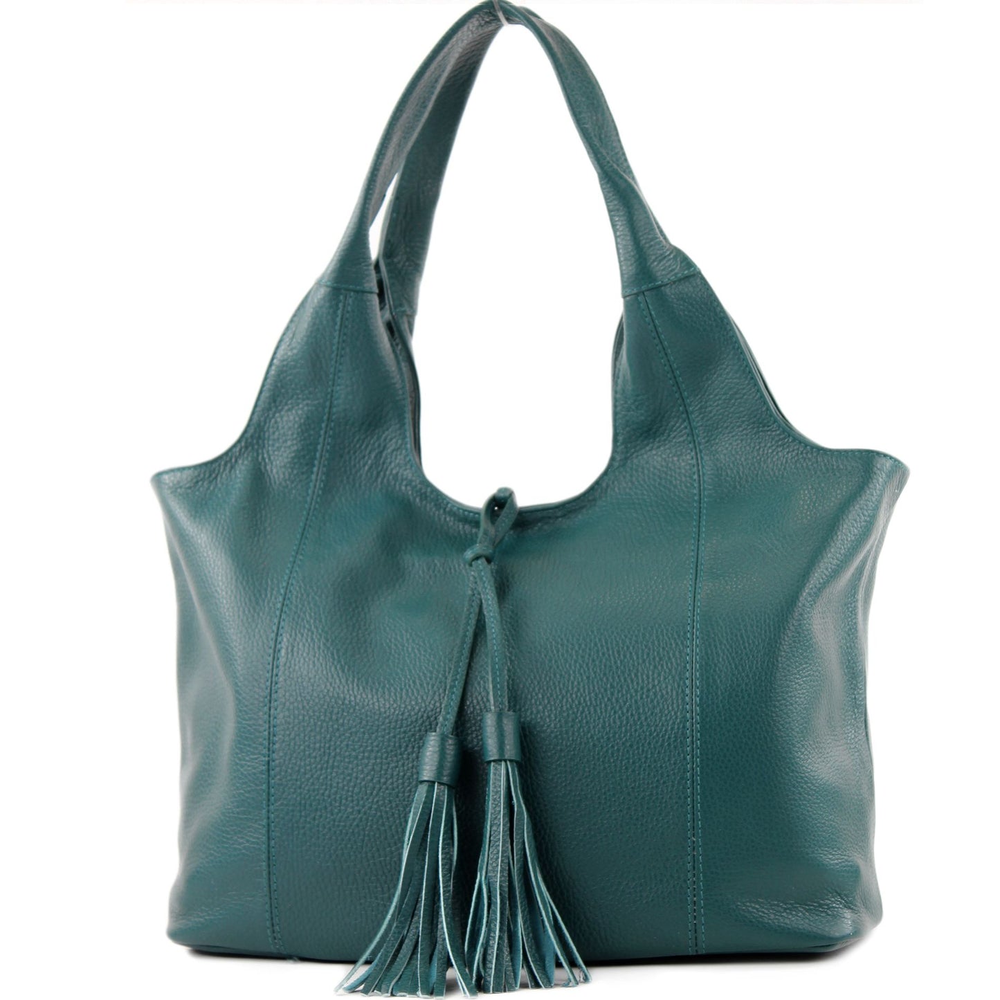 modamoda de - T105 - ital. Schultertasche Groß aus Leder