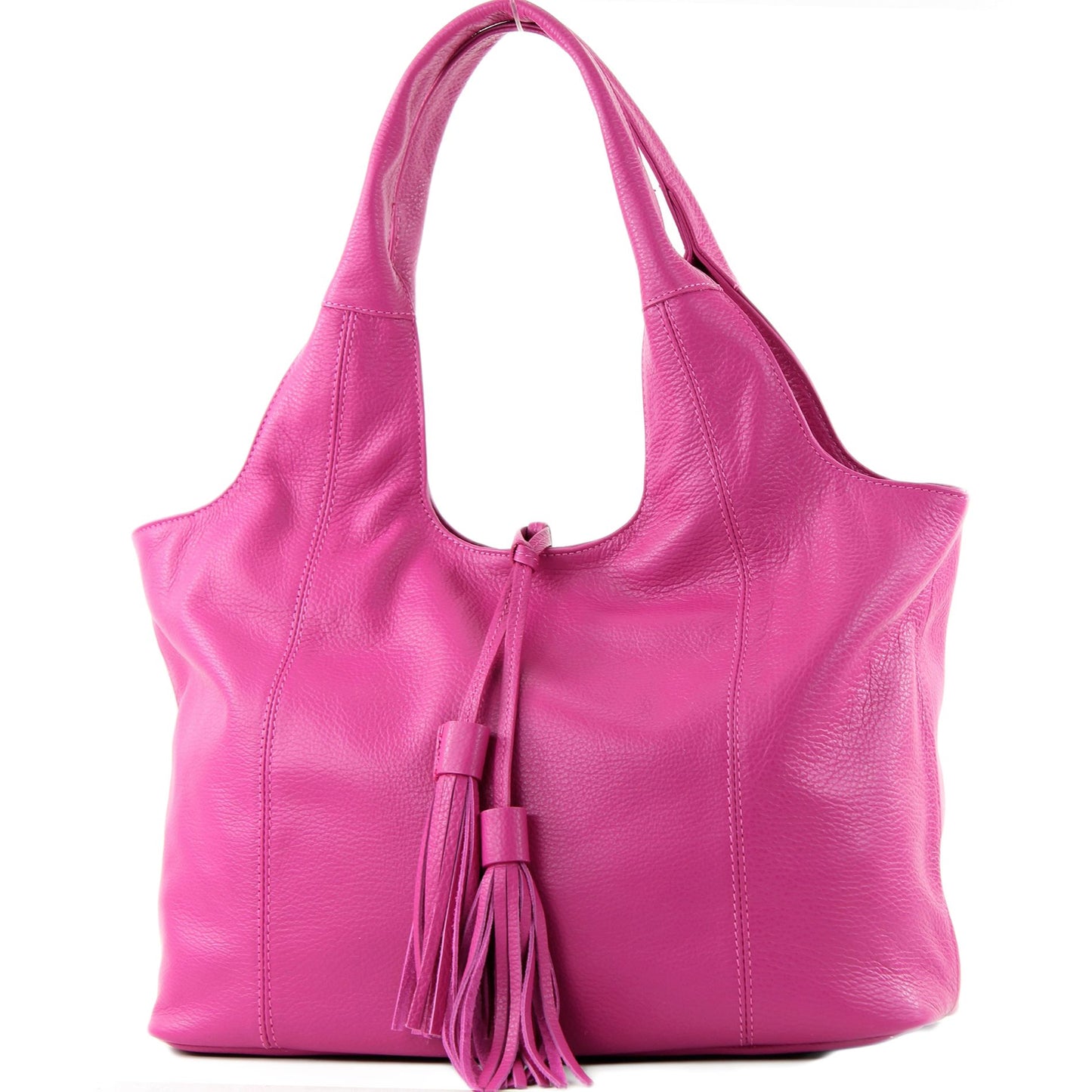 modamoda de - T105 - ital. Schultertasche Groß aus Leder