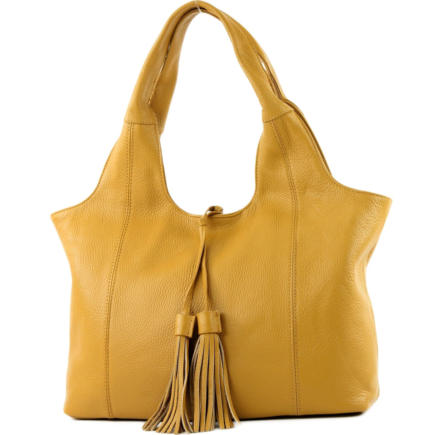 modamoda de - T105 - ital. Schultertasche Groß aus Leder