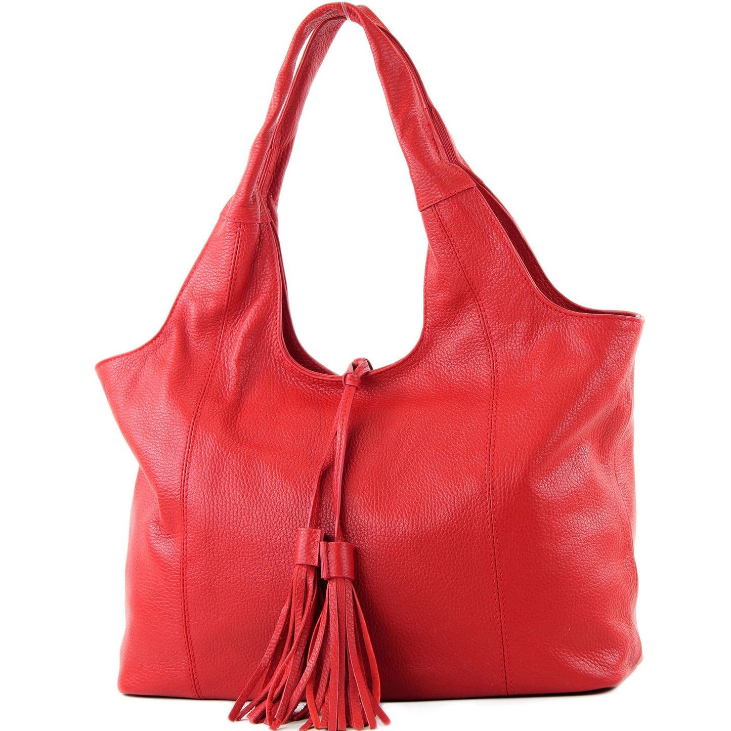 modamoda de - T105 - ital. Schultertasche Groß aus Leder