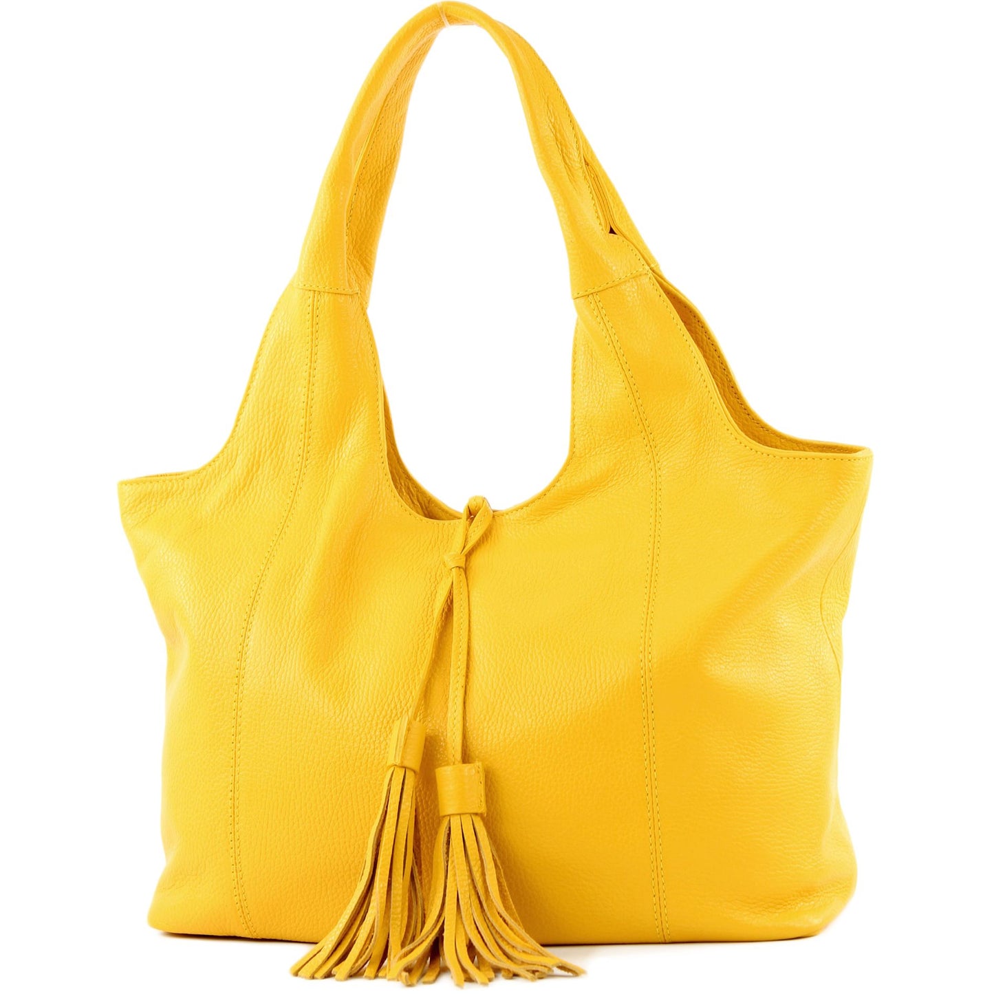 modamoda de - T105 - ital. Schultertasche Groß aus Leder