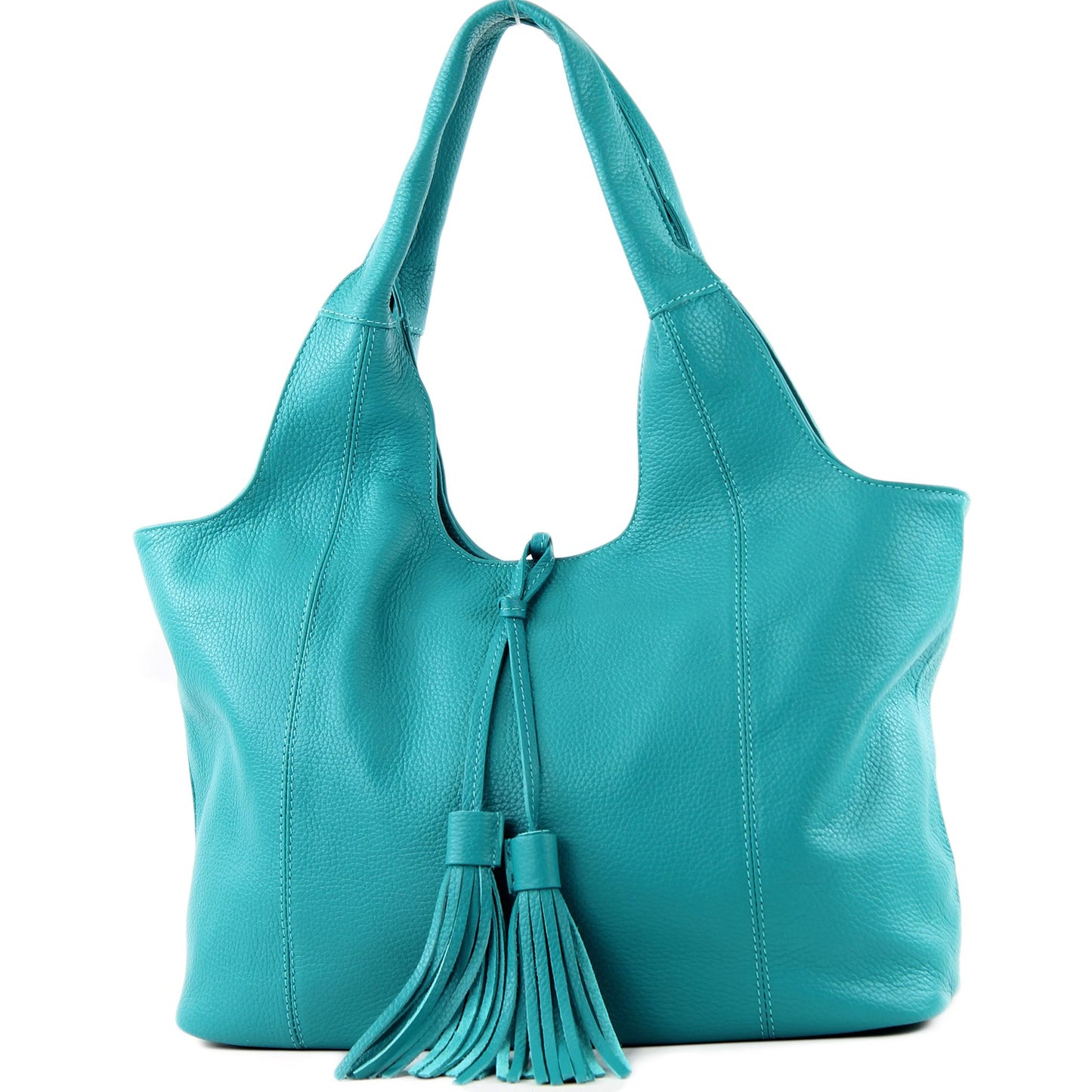 modamoda de - T105 - ital. Schultertasche Groß aus Leder