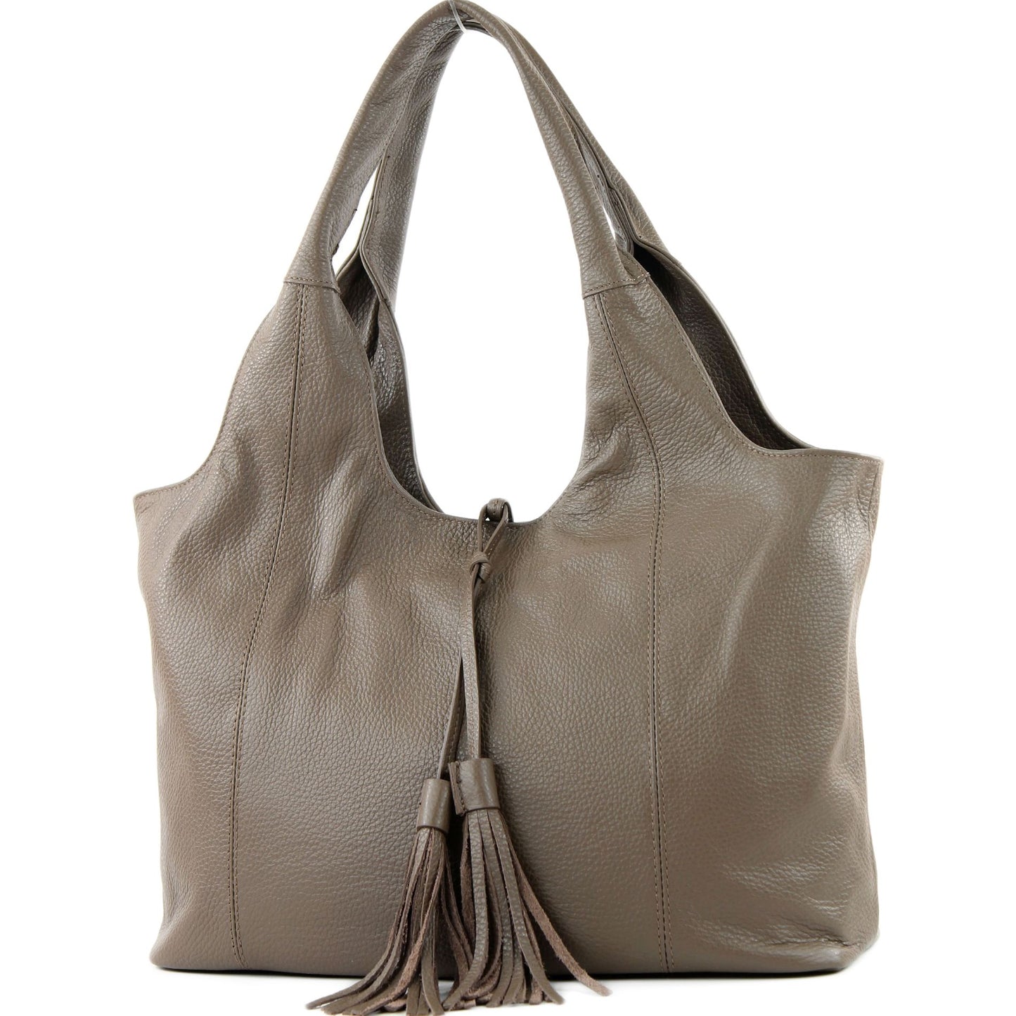 modamoda de - T105 - ital. Schultertasche Groß aus Leder