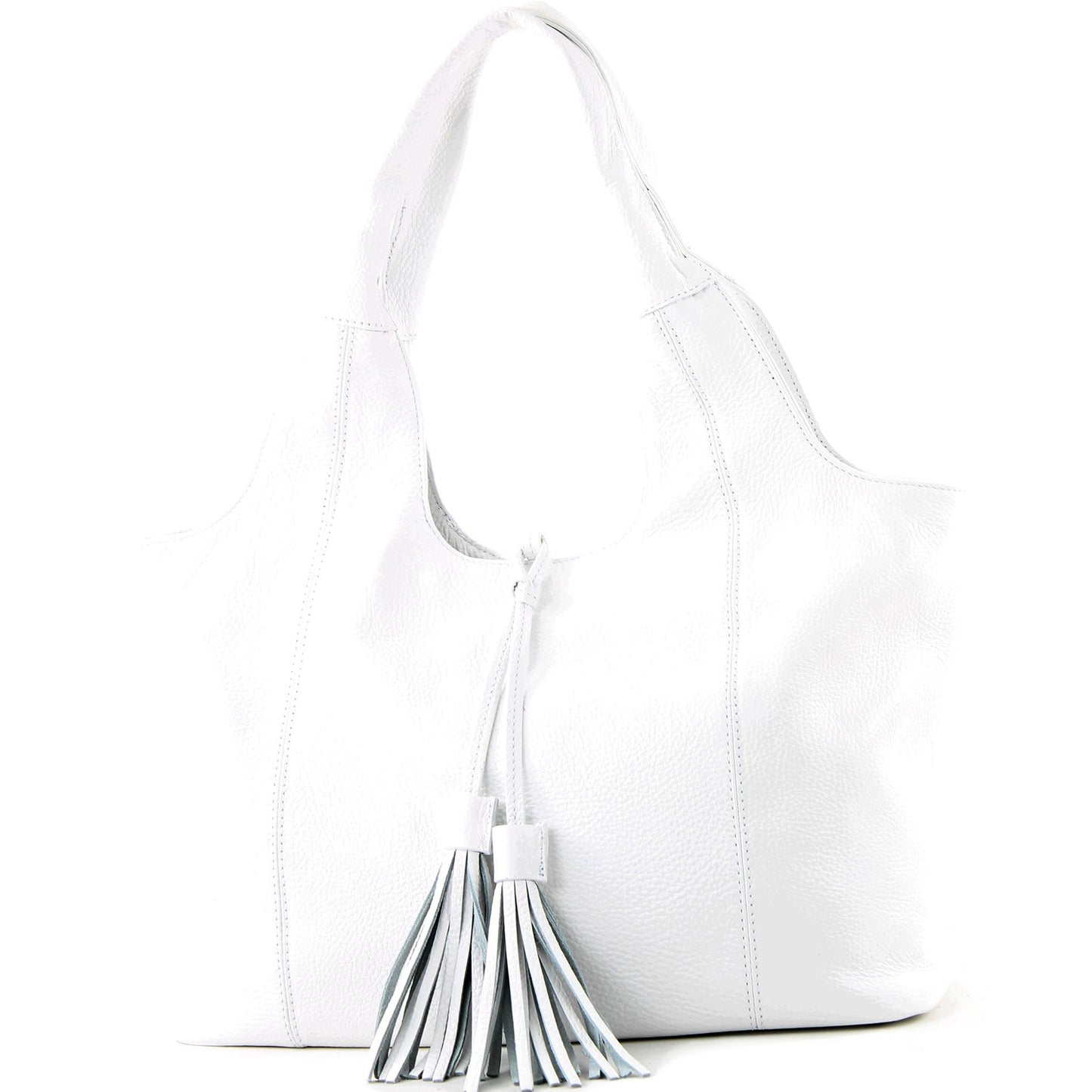 modamoda de - T105 - ital. Schultertasche Groß aus Leder