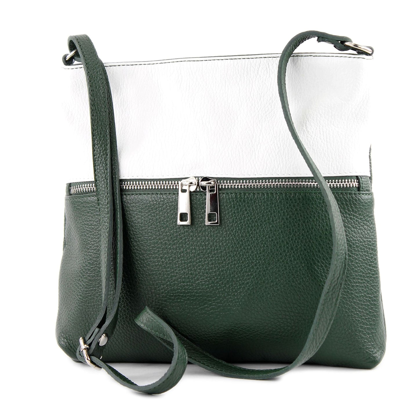 modamoda de T144 Damen Leder Umhängetasche Schultertasche Messenger bag handmade in Italy
