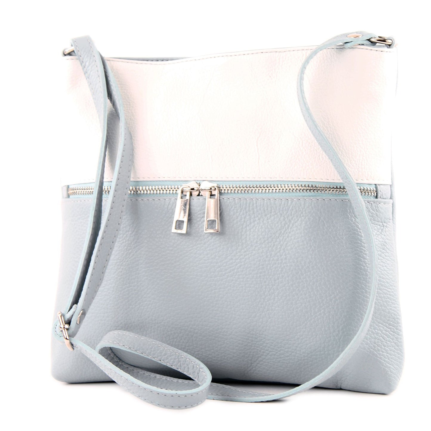 modamoda de T144 Damen Leder Umhängetasche Schultertasche Messenger bag handmade in Italy