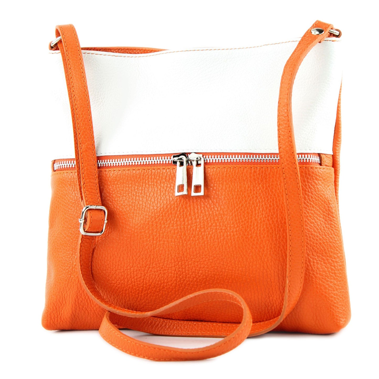modamoda de T144 Damen Leder Umhängetasche Schultertasche Messenger bag handmade in Italy