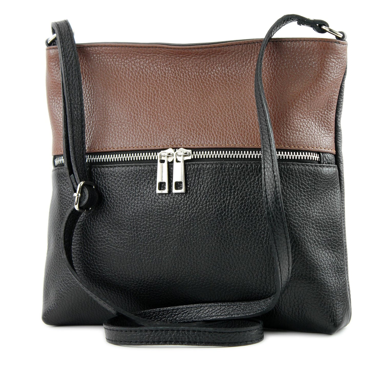 modamoda de T144 Damen Leder Umhängetasche Schultertasche Messenger bag handmade in Italy