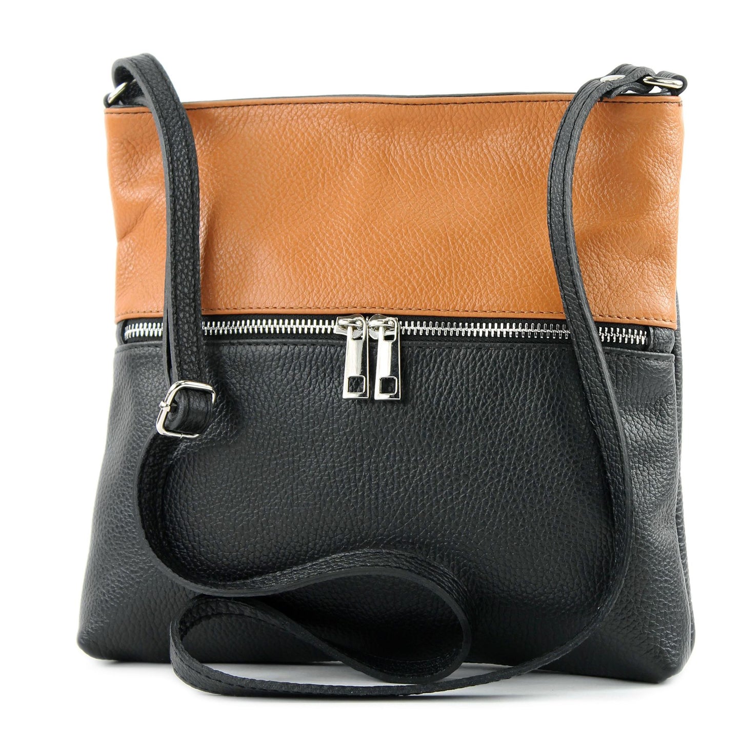 modamoda de T144 Damen Leder Umhängetasche Schultertasche Messenger bag handmade in Italy
