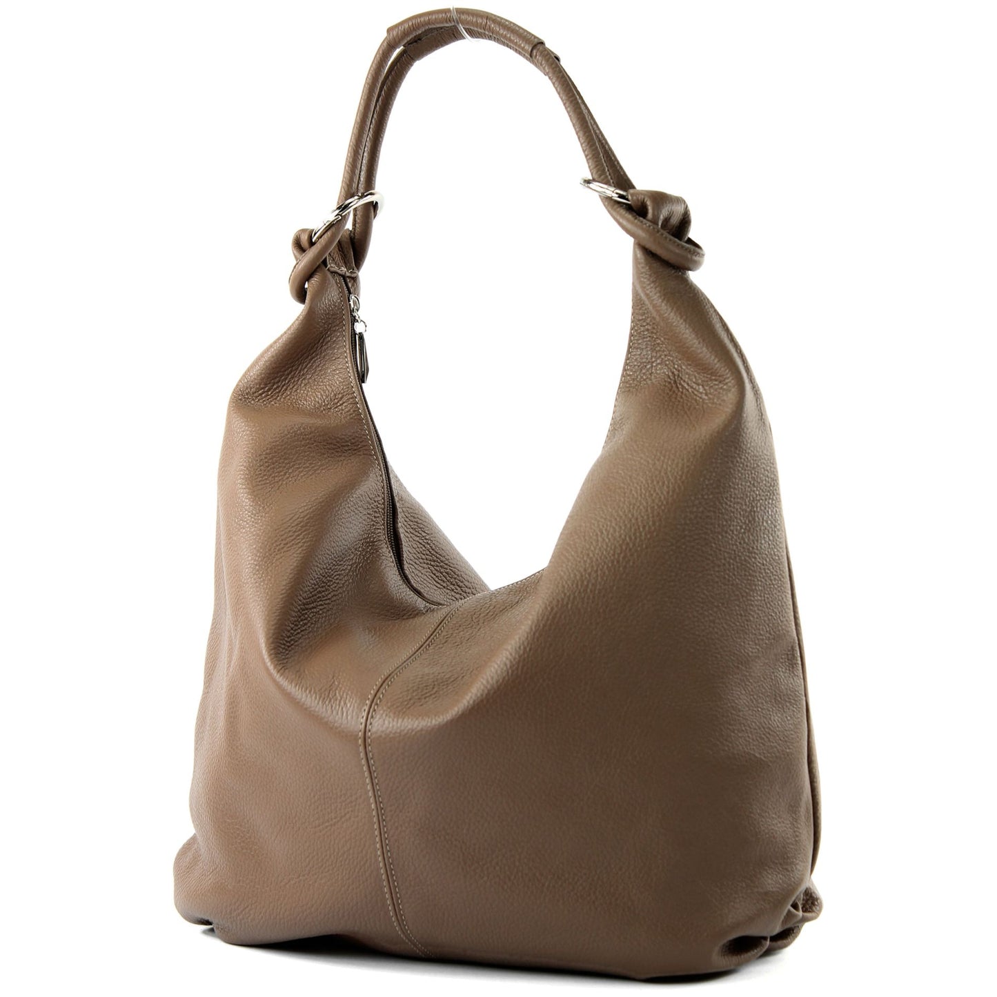 modamoda de - 337 - Damen Schultertasche Shopper Leder made in Italy