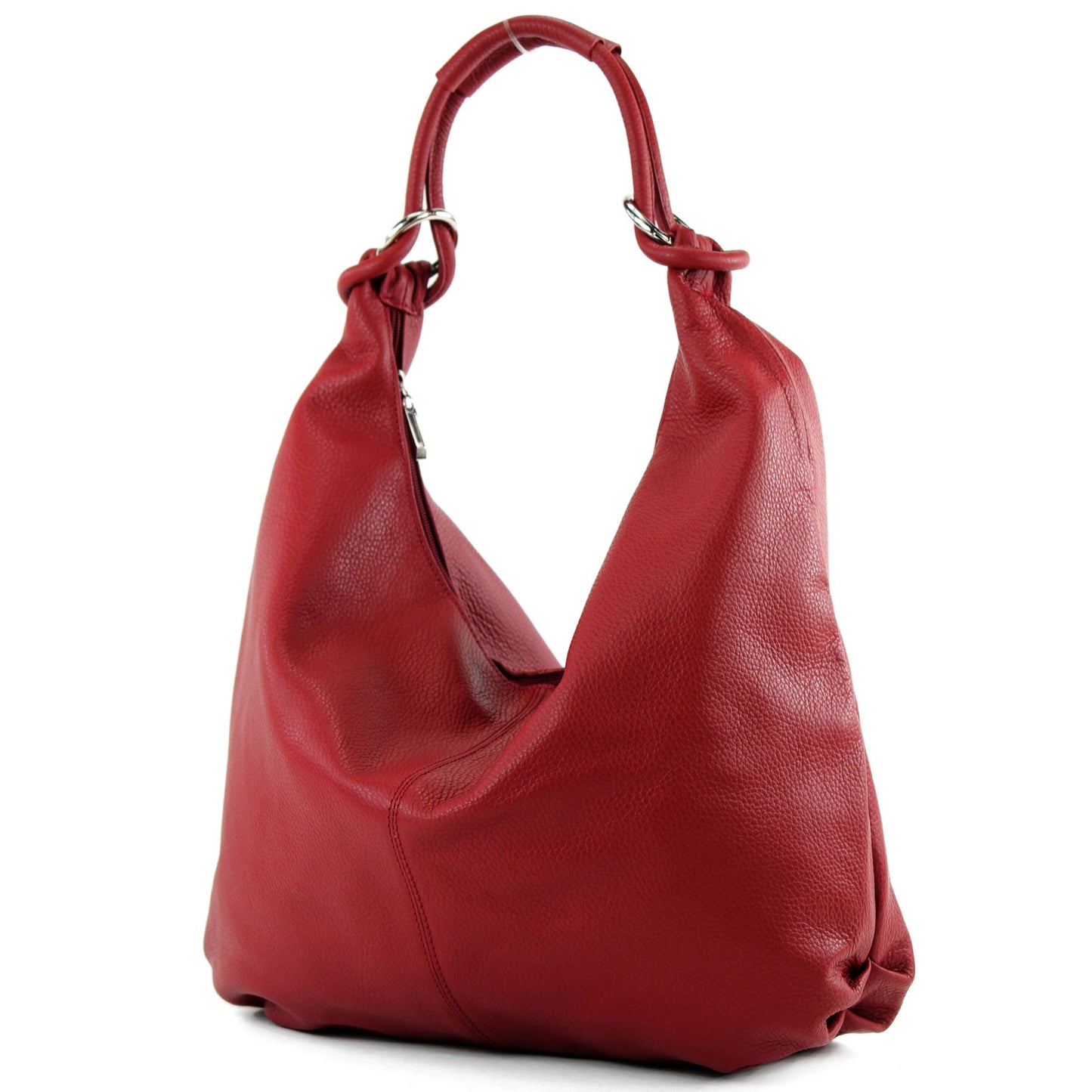 modamoda de - 337 - Damen Schultertasche Shopper Leder made in Italy