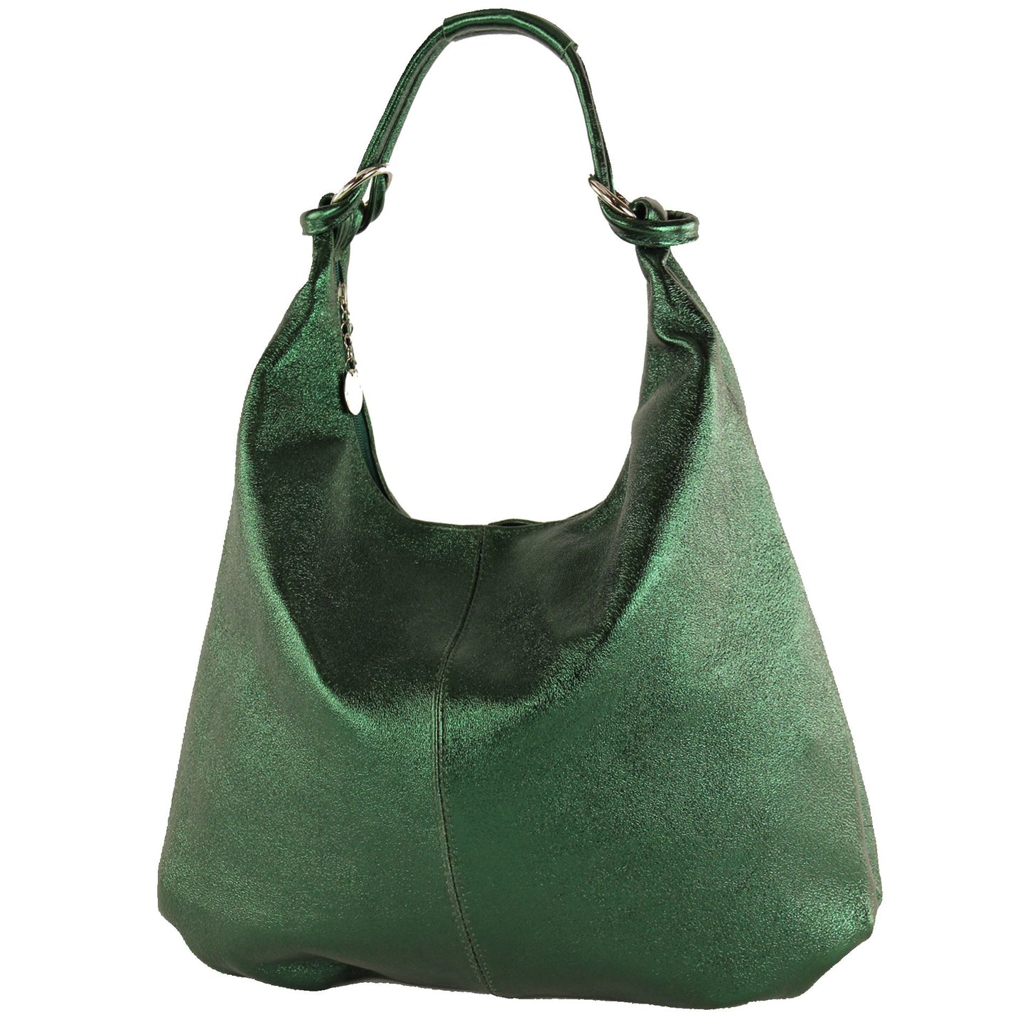 modamoda de - 337 - Damen Schultertasche Shopper Leder made in Italy