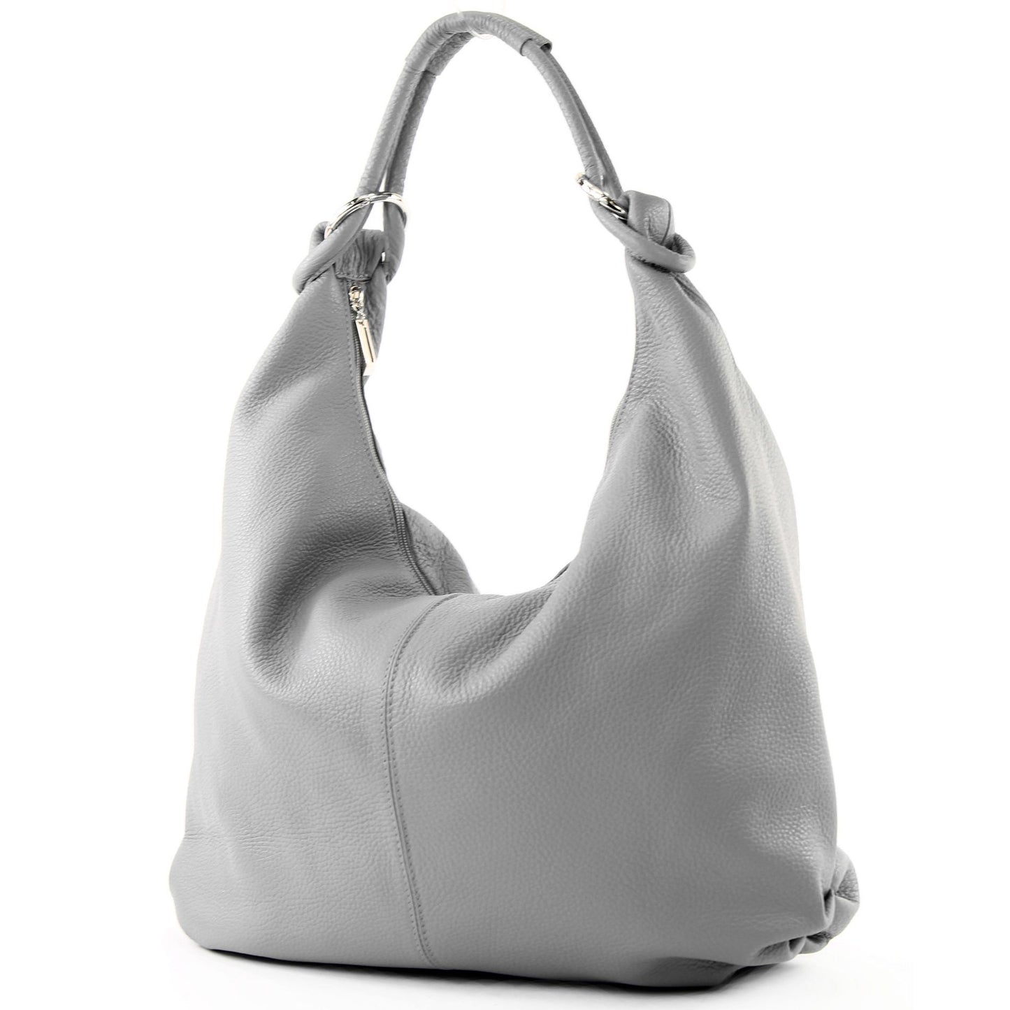 modamoda de - 337 - Damen Schultertasche Shopper Leder made in Italy