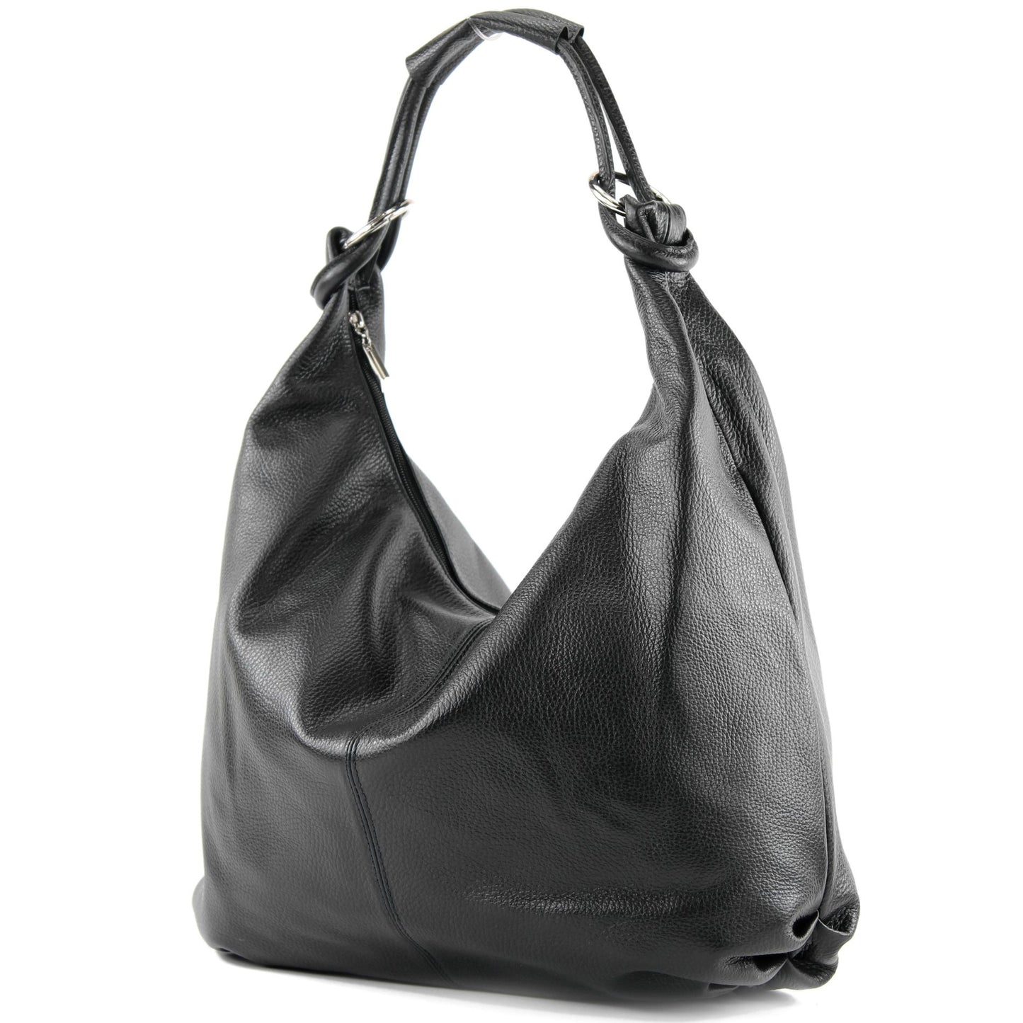 modamoda de - 337 - Damen Schultertasche Shopper Leder made in Italy