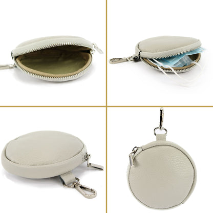modamoda de -  P08 - ital. Geldbörse Mundschutztasche aus Wildleder Fell