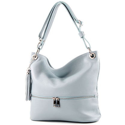 modamoda de - T143 - ital. Leder Schultertasche Umhängetasche